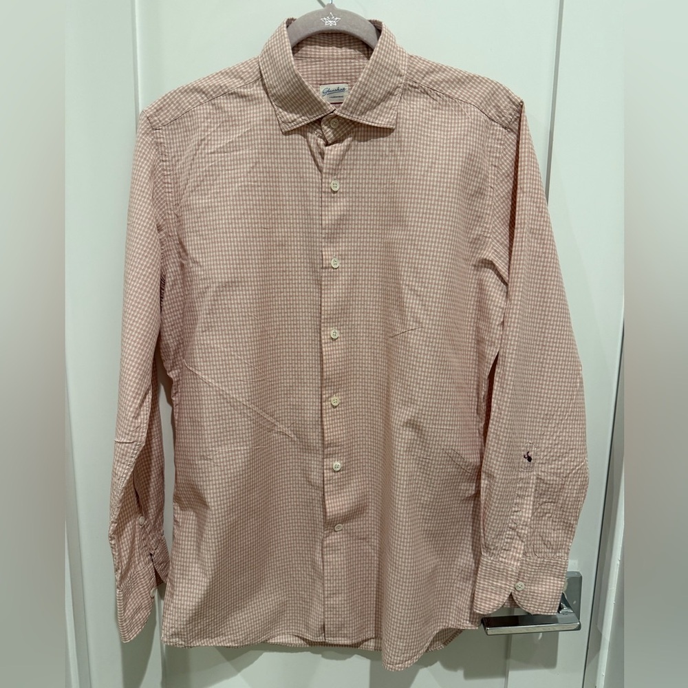 Slowear Glanshirt Italian Cotton Striped Button Down Shirt 40 /  15 3/4 cotton